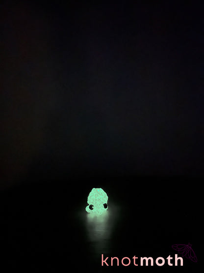 Ookie Octo Ghosty Glow-in-the-Dark Nano Crochet Trinket Jar