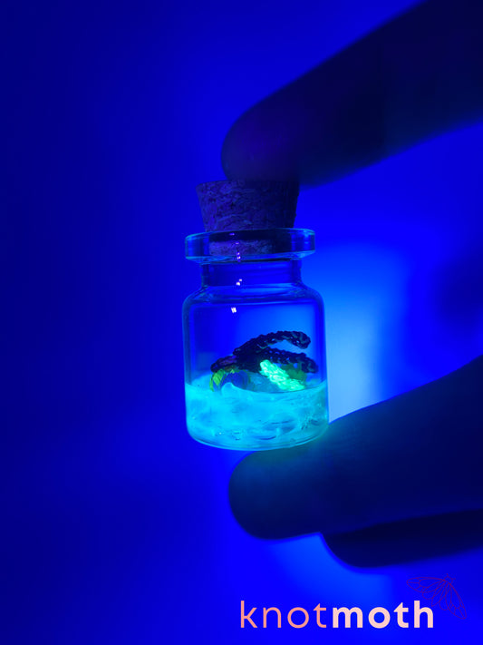 Phoebe Firefly Glow-in-the-Dark Micro Crochet Trinket Jar