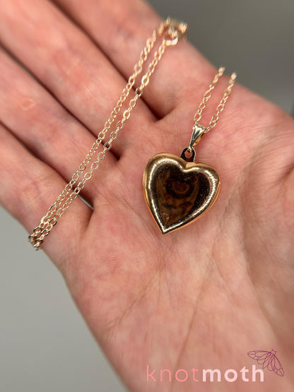 peony (luck and prosperity) floriography locket