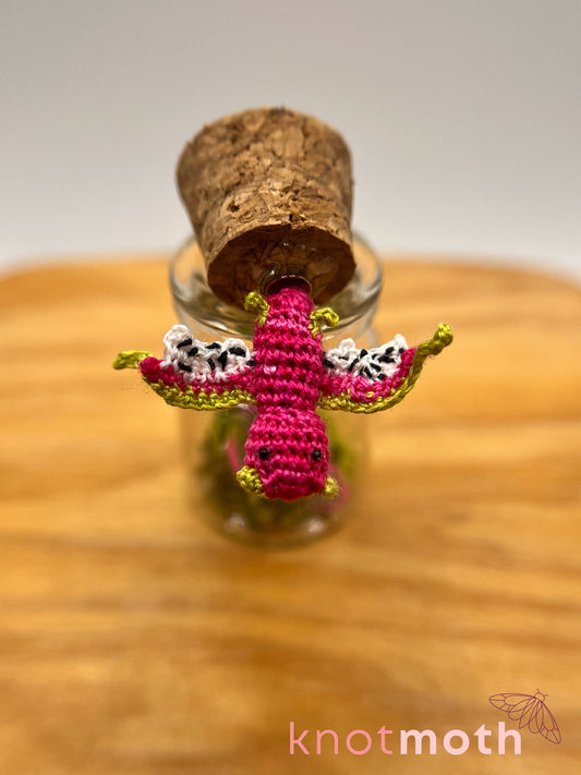 billy dragon fruit bat micro crochet jar