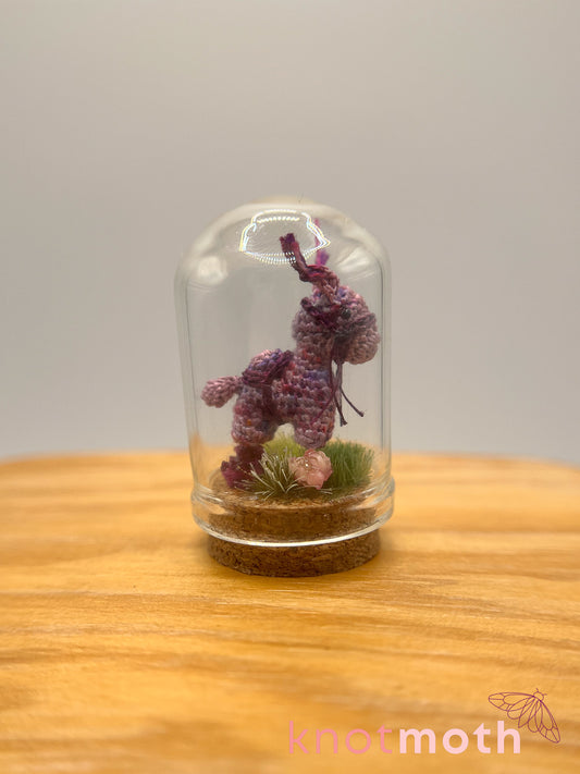 laurie llama micro crochet cloche jar