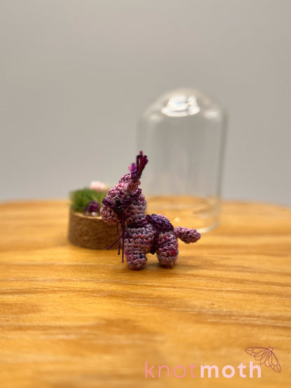 laurie llama micro crochet cloche jar