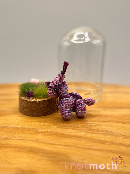 laurie llama micro crochet cloche jar