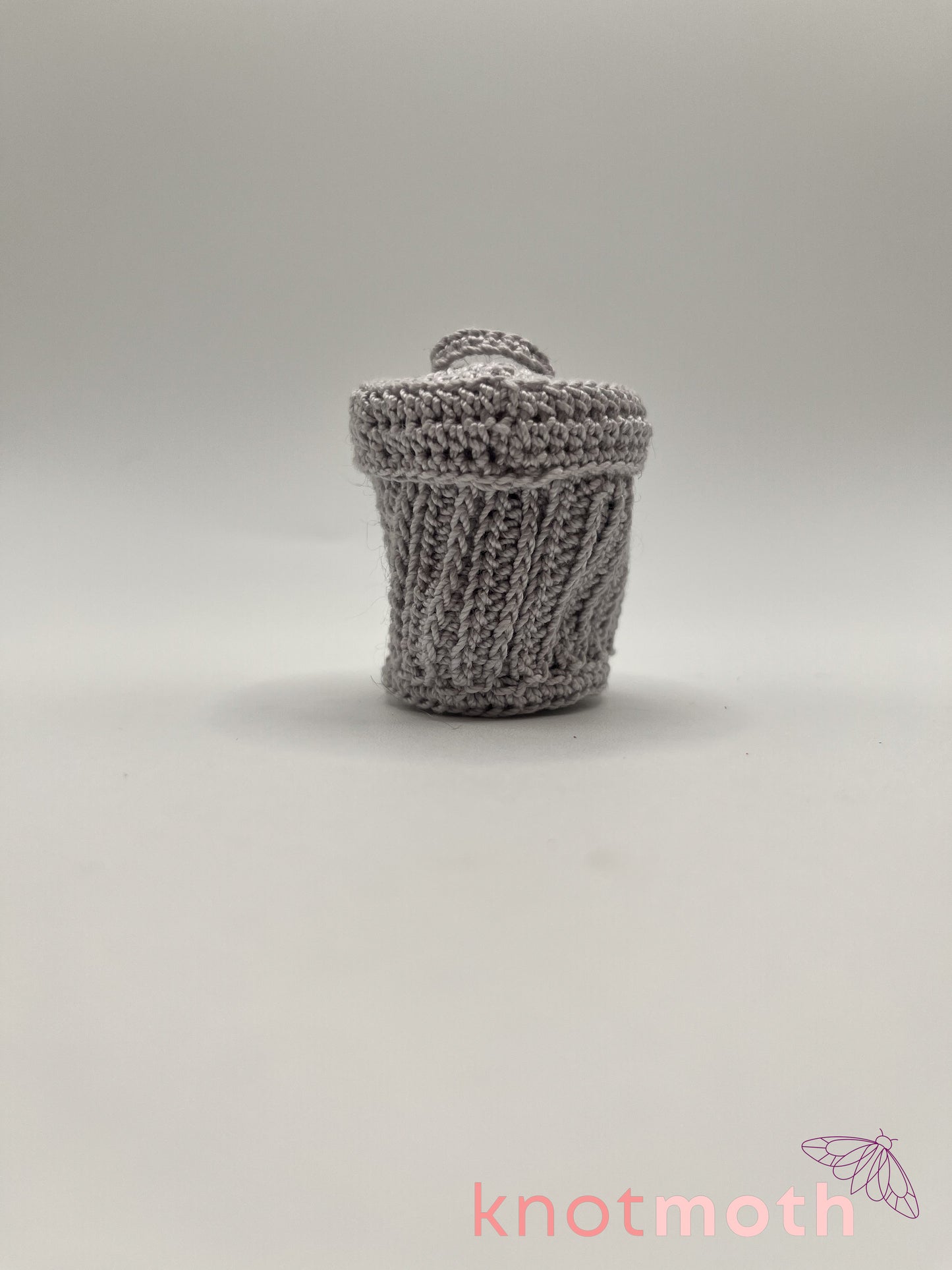 regan raccoon trash panda micro crochet trinket