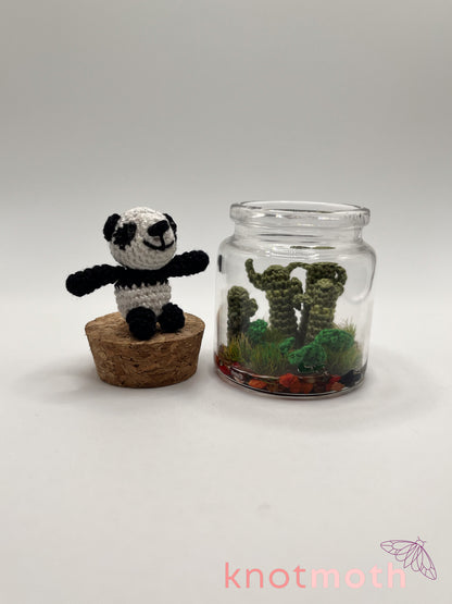 pamela panda & bamboo micro crochet jar