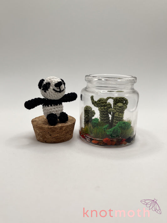 pamela panda & bamboo micro crochet jar