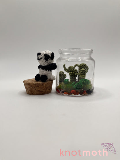 pamela panda & bamboo micro crochet jar