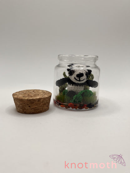 pamela panda & bamboo micro crochet jar