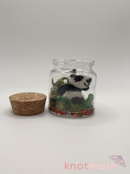 pamela panda & bamboo micro crochet jar