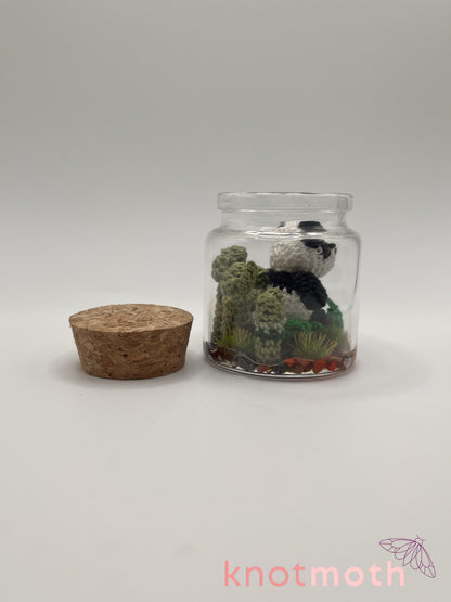 pamela panda & bamboo micro crochet jar