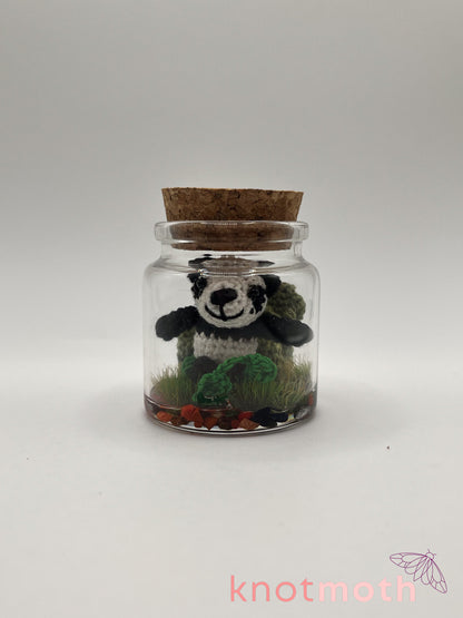 pamela panda & bamboo micro crochet jar