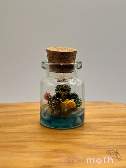 cadence octopus glow-in-the-dark micro crochet jar