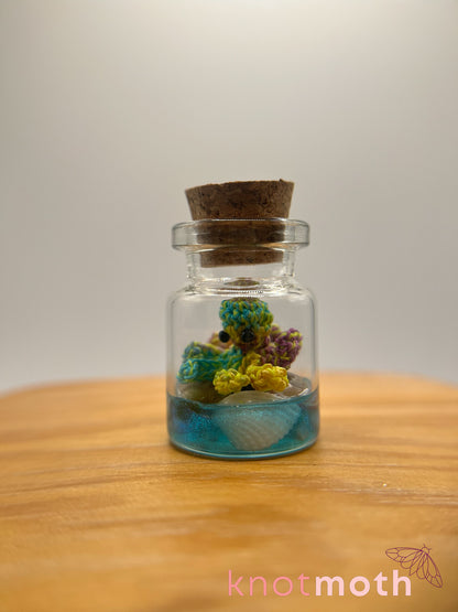 courtney octopus glow-in-the-dark micro crochet jar