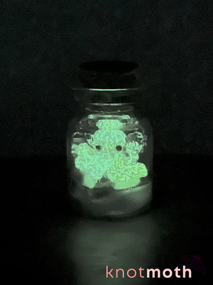 courtney octopus glow-in-the-dark micro crochet jar
