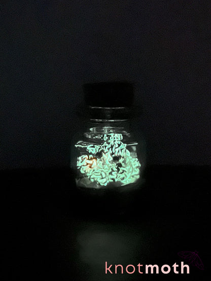 cleo octopus glow-in-the-dark micro crochet jar