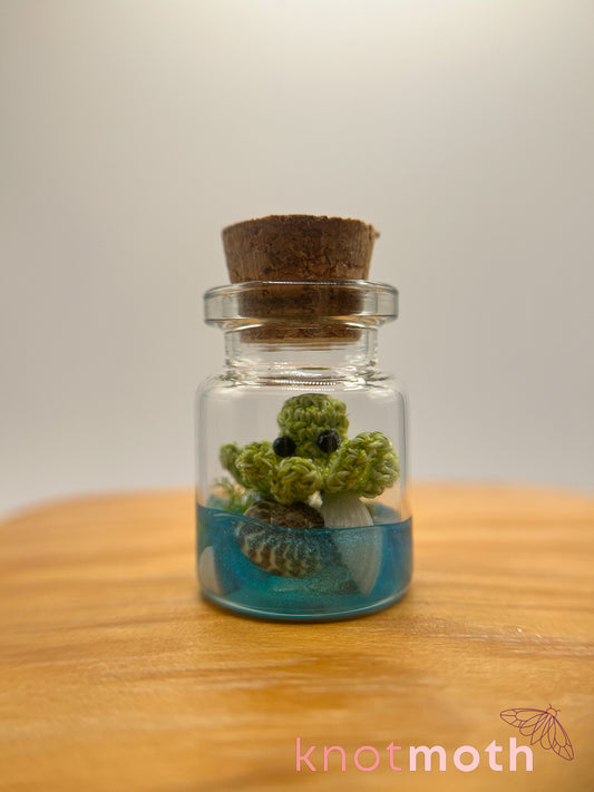 tory octopus glow-in-the-dark micro crochet jar