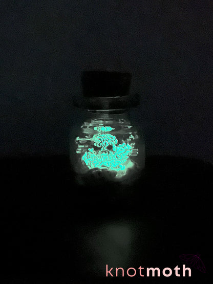 ozzy octopus glow-in-the-dark micro crochet jar