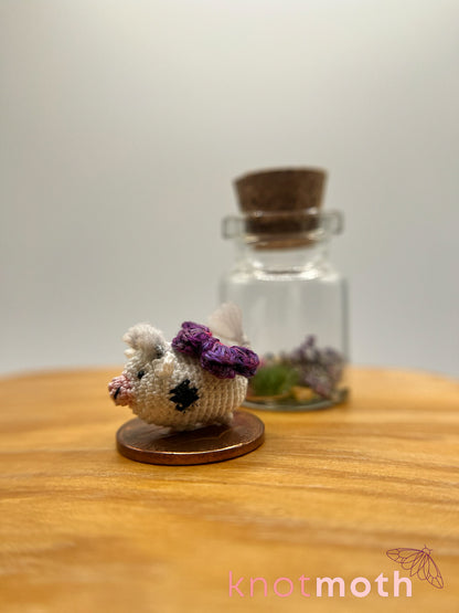 clarabelle cow & briella butterfly micro crochet jar
