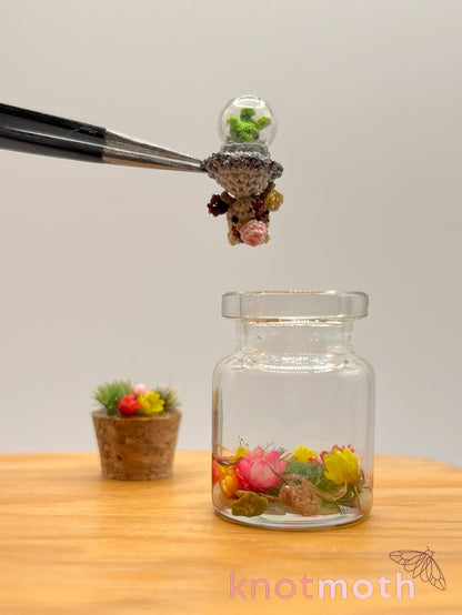 elexa alien & bessie cow abduction micro crochet jar