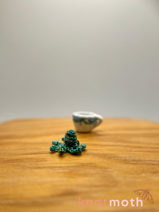 orla octopus micro crochet teacup trinket