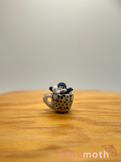 owen octopus micro crochet teacup trinket
