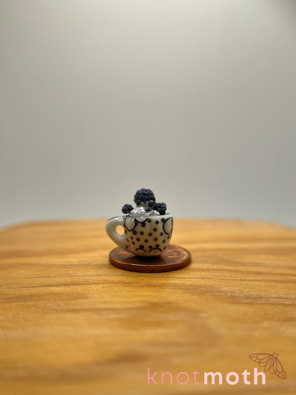 owen octopus micro crochet teacup trinket