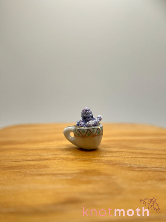 oren octopus micro crochet teacup trinket
