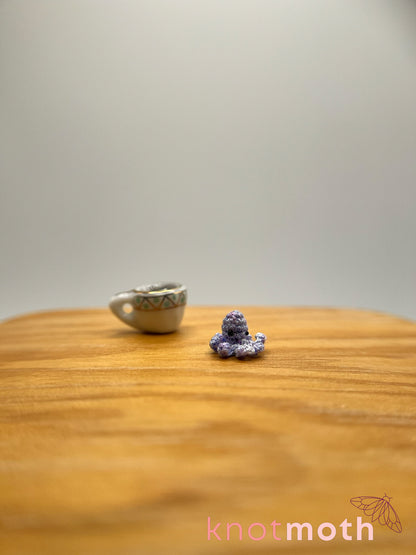 oren octopus micro crochet teacup trinket