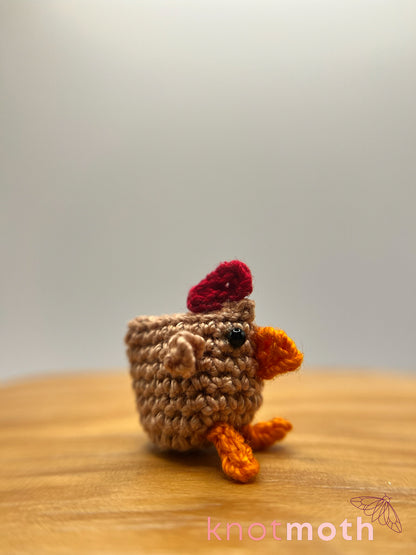 chase chicken micro crochet plush