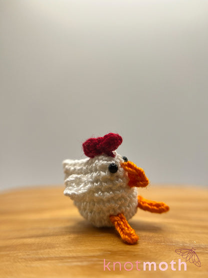 charity chicken micro crochet plush