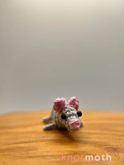 randy rat micro crochet plush