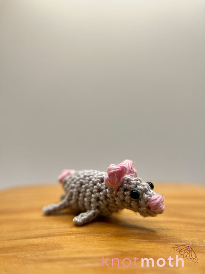 randy rat micro crochet plush