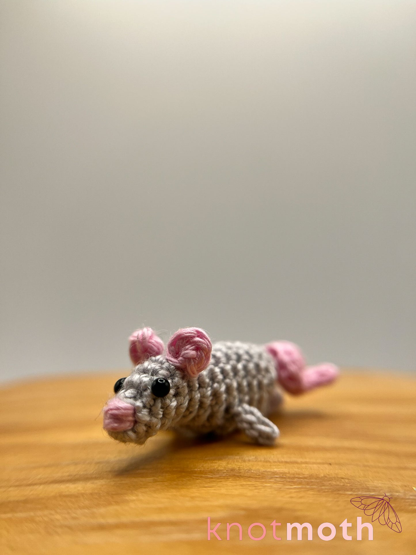 randy rat micro crochet plush