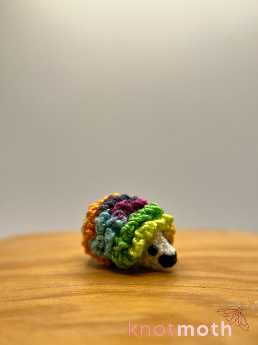 heather hedgehog micro crochet plush