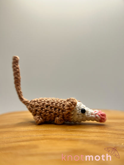 paul possum micro crochet plush