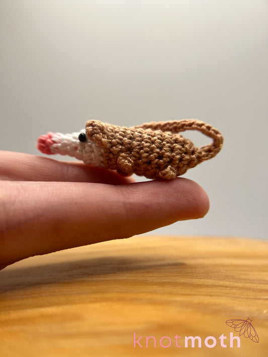 paul possum micro crochet plush