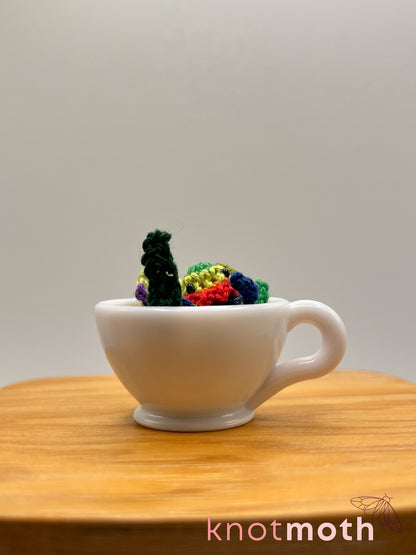 goji jellyfish micro crochet teacup trinket