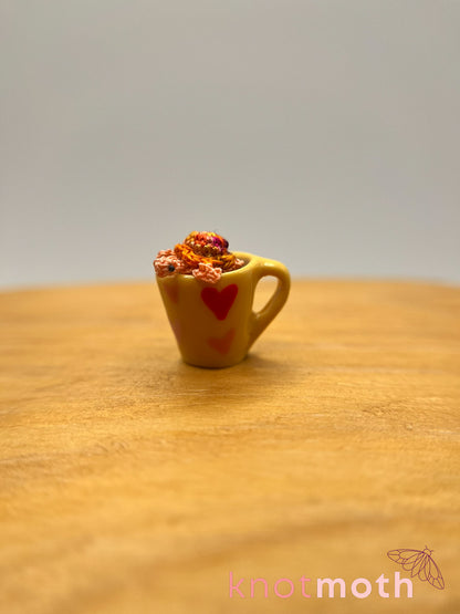 tang turtle micro crochet mug trinket