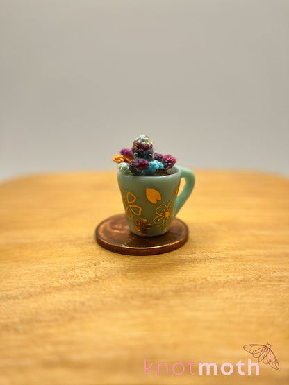 bruce octopus micro crochet mug trinket