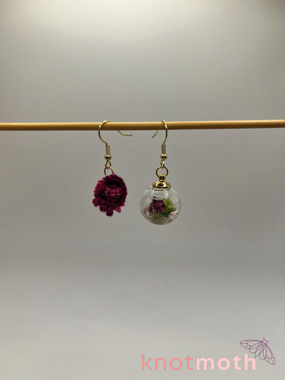 squid micro crochet earrings