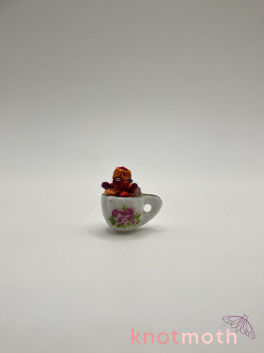 obie octopus micro crochet teacup trinket