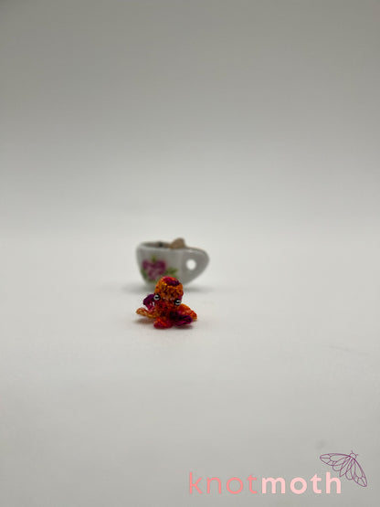 obie octopus micro crochet teacup trinket
