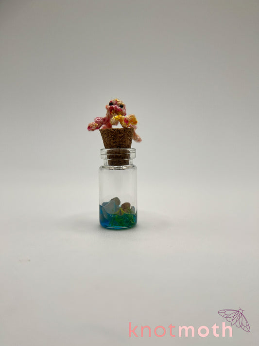 jane jellyfish micro crochet trinket jar