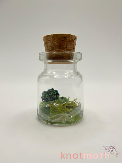 tiffany turtle micro crochet aquarium jar