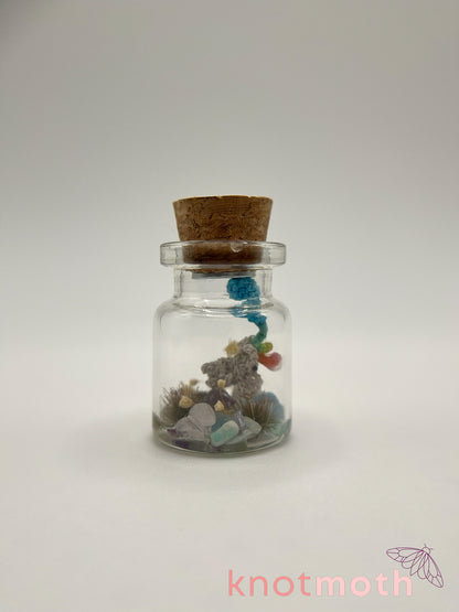 fana elephant & balloon micro crochet jar