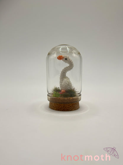 gary goose micro crochet cloche jar