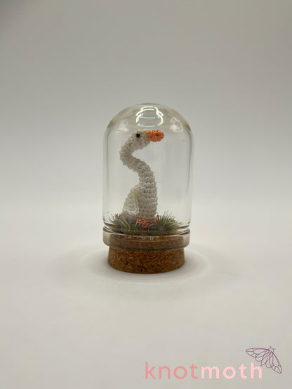 gary goose micro crochet cloche jar