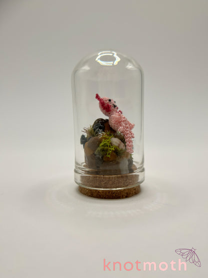 armand axolotl micro crochet cloche jar