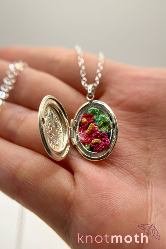 hibiscus (beauty) floriography locket