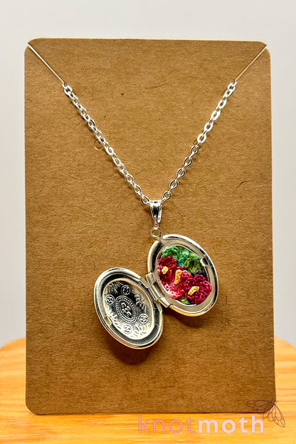 hibiscus (beauty) floriography locket